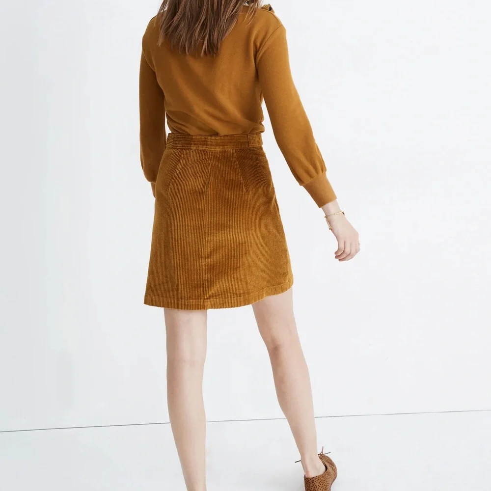 Madewell Corduroy A-Line Mini Skirt: Patch Pocket Edition - Picture 6 of 12